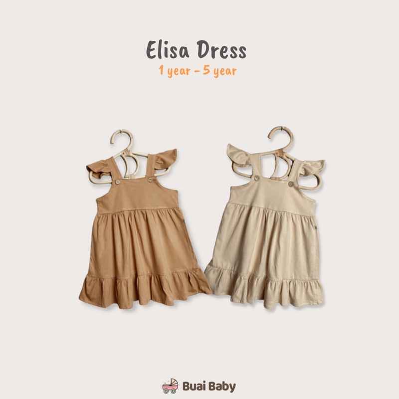 Buai - Elisa dress sangat cantik untuk anak perempuan Bahan adem dan Nyaman