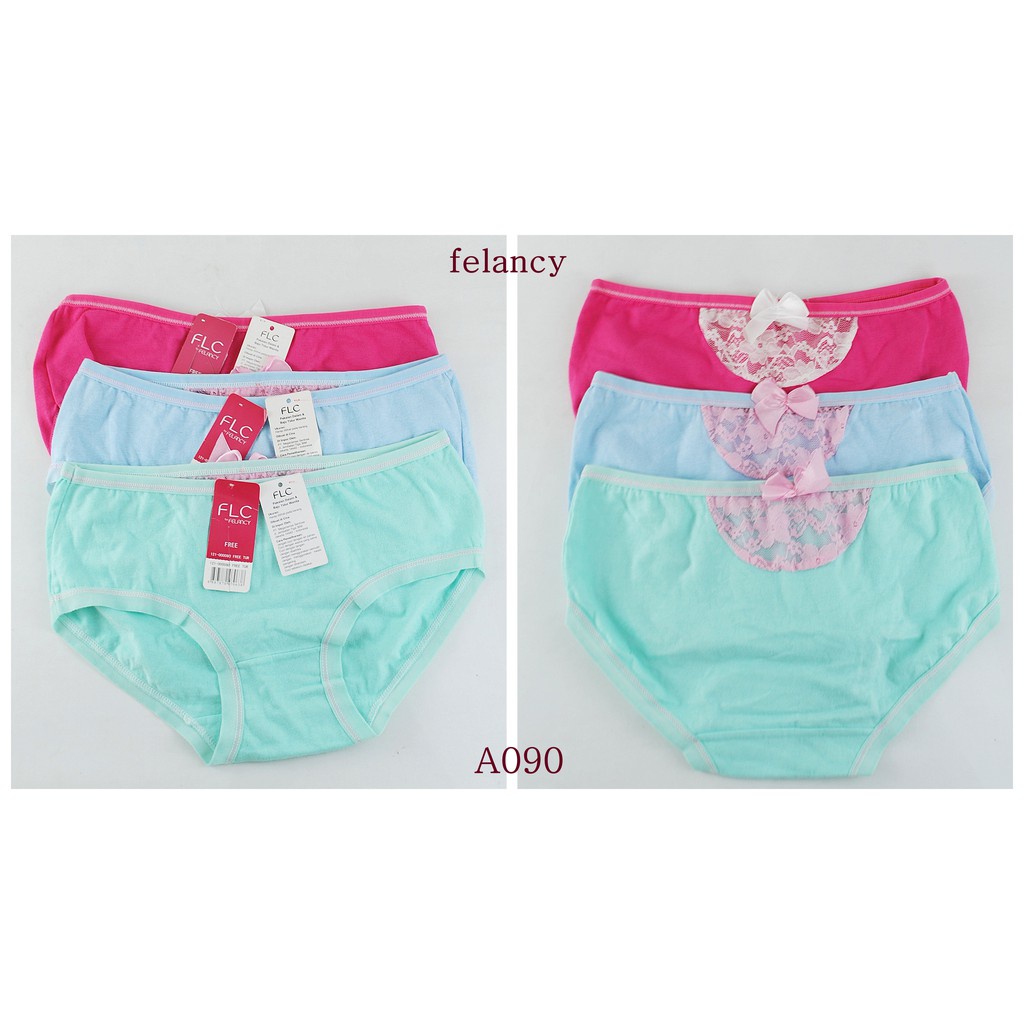 CELANA DALAM FELANCY COTTON PANTY 090 SIZE FREE FIT S M L - BAHAN KATUN