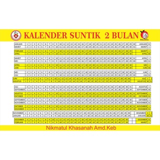 Jual Kalender KB 2 Bulan Ukuran F4 | Shopee Indonesia