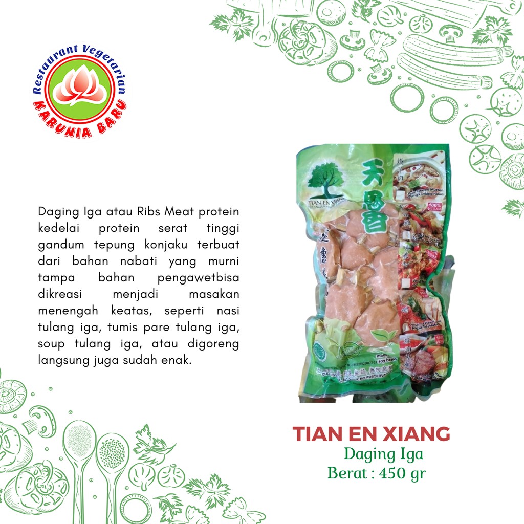 

Tian En Xiang Daging Iga/Ribs meat 450 gr