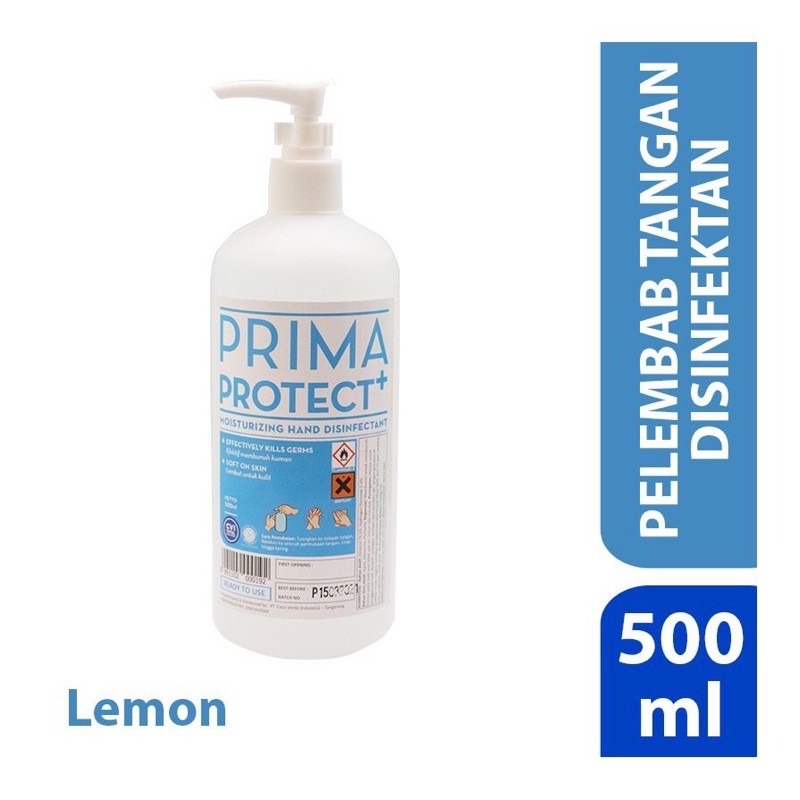 Prima Protect Hand Sanitizer 500ml - Pelembab Tangan Desinfektan - Standart Rumah Sakit