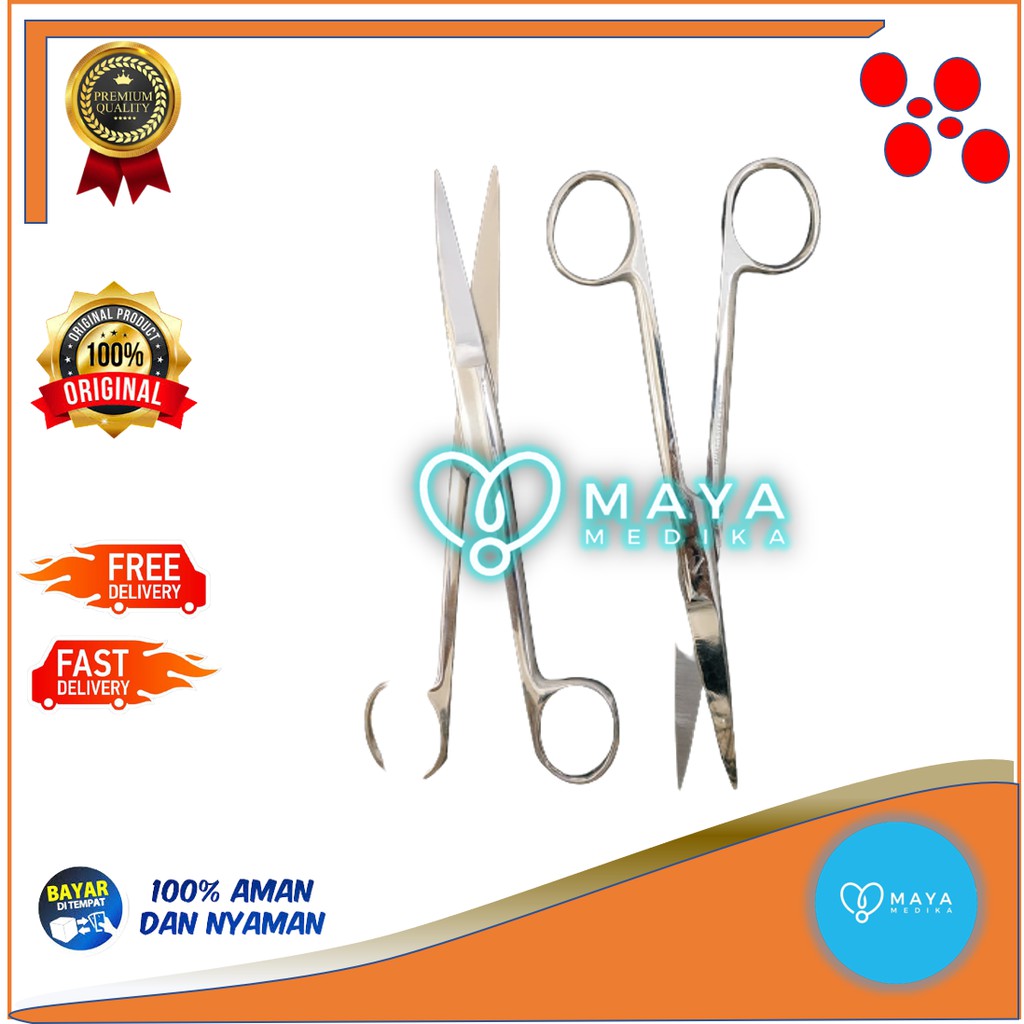 

Gunting Lurus Tajam-Tajam / MS / 18 cm