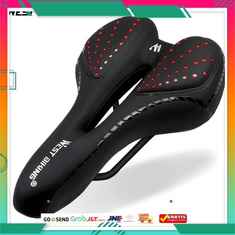 Jok Sadel Sepeda MTB Gunung Silicone Gel