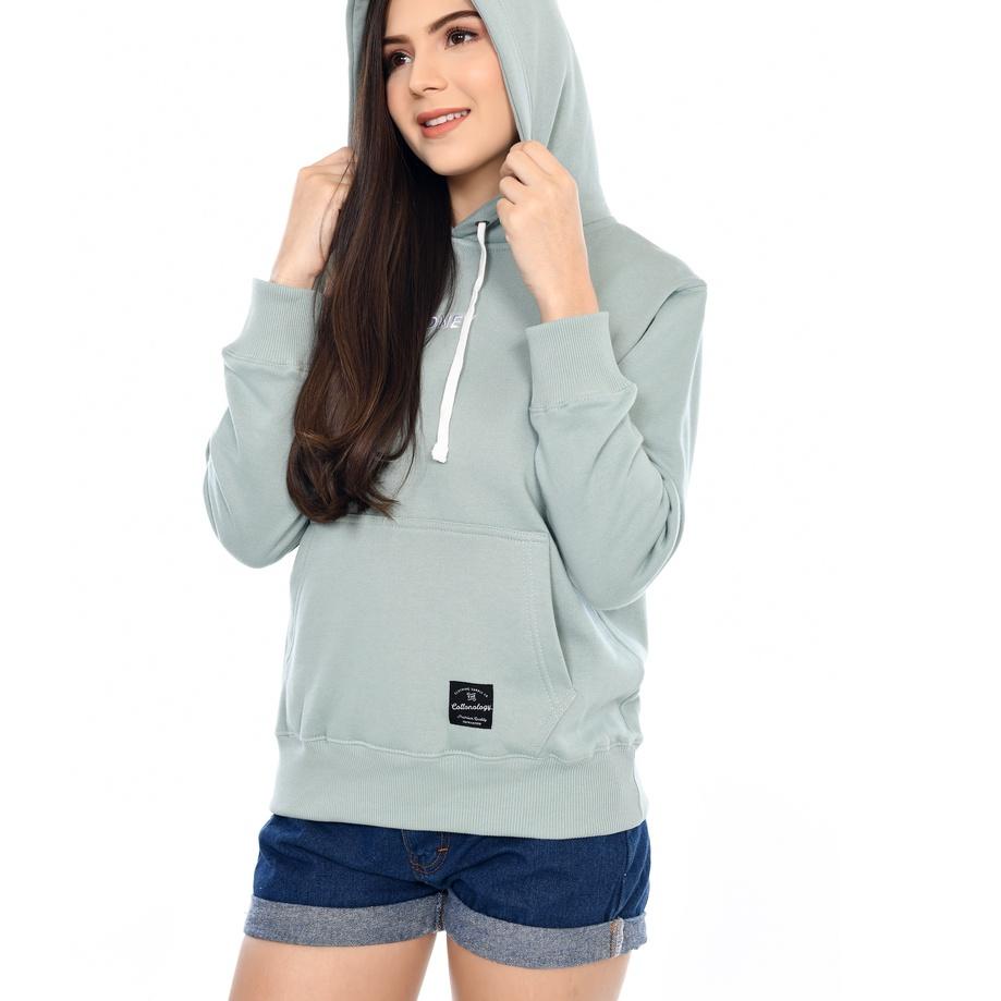 ۩ Cottonology Hoodie Wanita Sydney Hijau Mint ✽