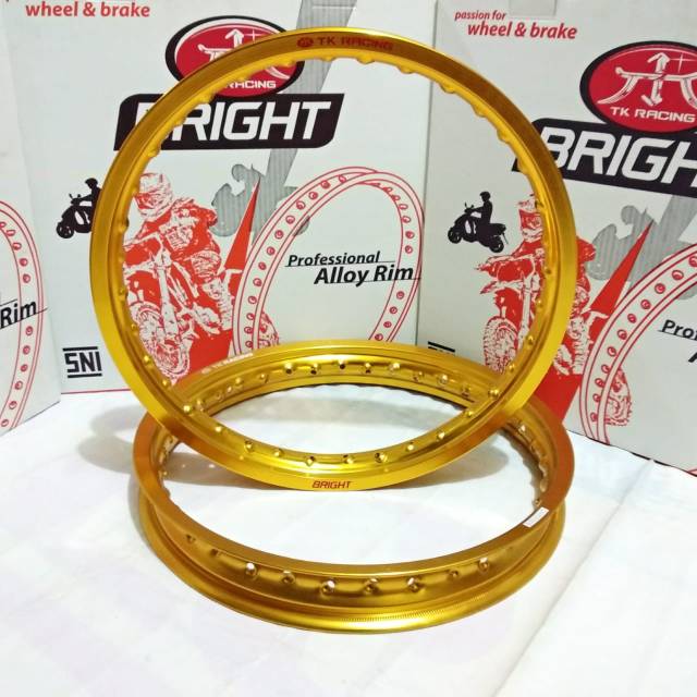 Velg TK Racing Bright Ring 17 160 dan 185 Sepasang GOLD