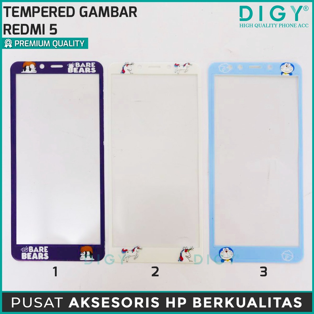 Tempered Glass Cartoon REDMI 4A 4X 5 5A 5 PLUS NOTE 5A S2