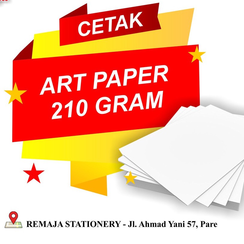 

Cetak print Art Paper / Art Carton 210 gram A3+