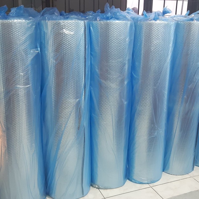 Aluminium Bubble Foil Peredam Panas atap tebal 4mm double layer