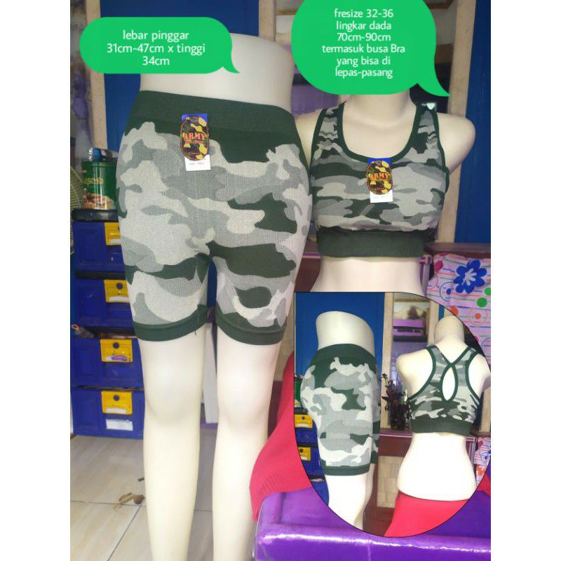 bra sport sorex hotpan 1 set olahraga yoga senam erobic bh bra jumbo xxl