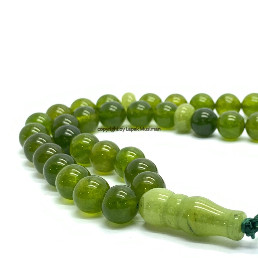 [Bayar di Tempat] Tasbih Batu Sungai Dareh Asli Natural 33 Butir 10MM