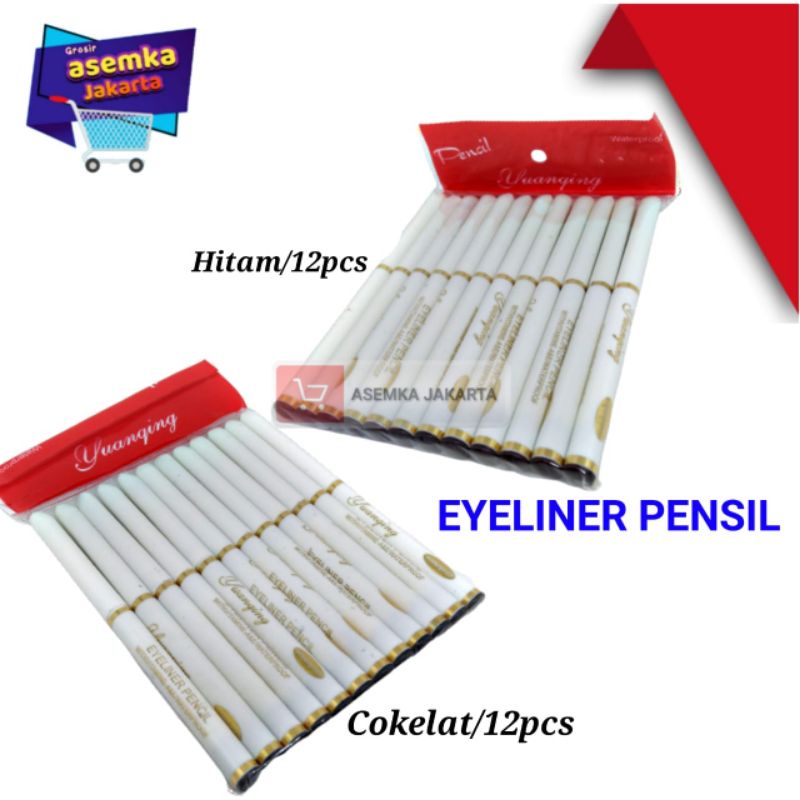 Eyeliner murah isi12 pcs eyeliner lusinan grosir