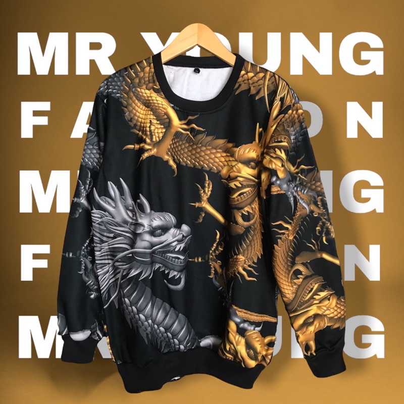 JUMBO CREWNECK / JAKET CREWNECK DRAGON STYLE / SWEATER NAGA IMPORT / JAKET GAMBAR NAGA