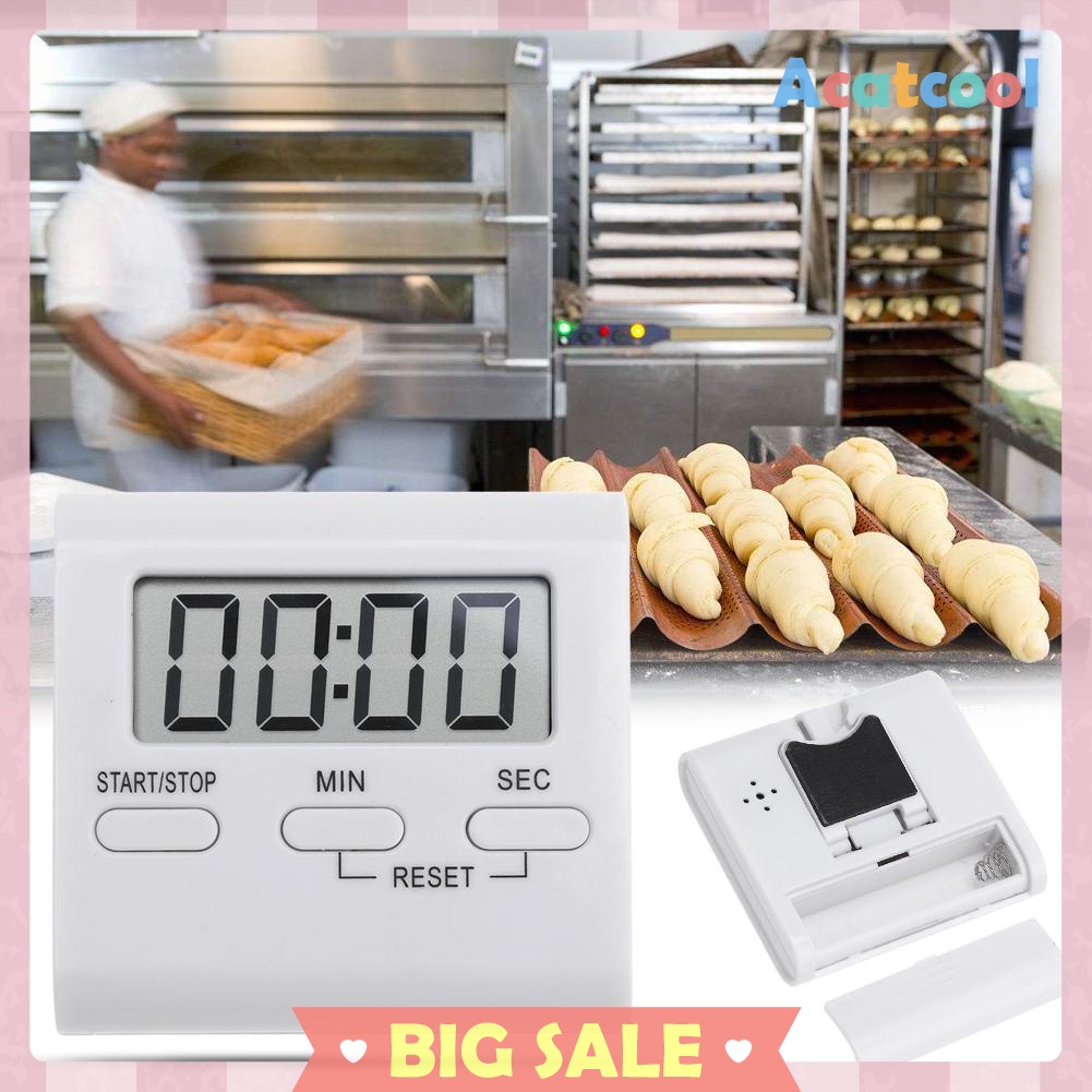 Handy LCD Digital Table Magnet Alarm Clock DIY Kitchen Oven Cooking Timer