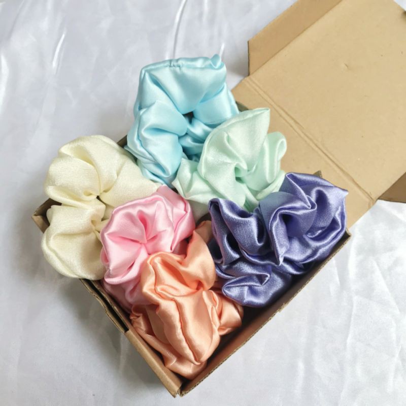 

Pastel Scrunchies Gift Box Set Kado Hadiah Ulang Tahun