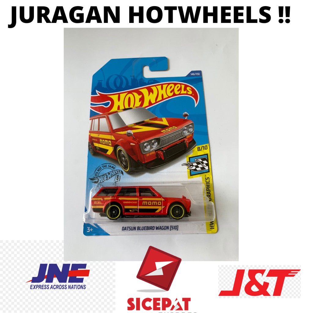 HOT WHEELS HOTWHEELS LOT J 2020 TERBARU DATSUN WAGON 510 MOMO MERAH SESTO ELEMENTO LANGKA MURAH BARU