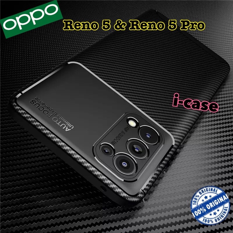Case Oppo Reno 5 Carbon new style - casing cover Oppo Reno5 Pro