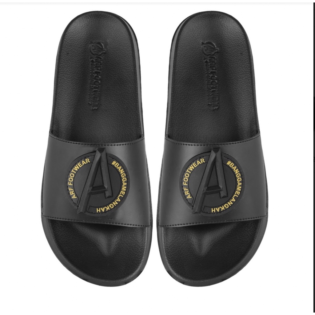 IBRA BLACK GOLD V2 | ManNeedMe x ARF | Sandal Pria Casual Sandal Slop ORIGINAL