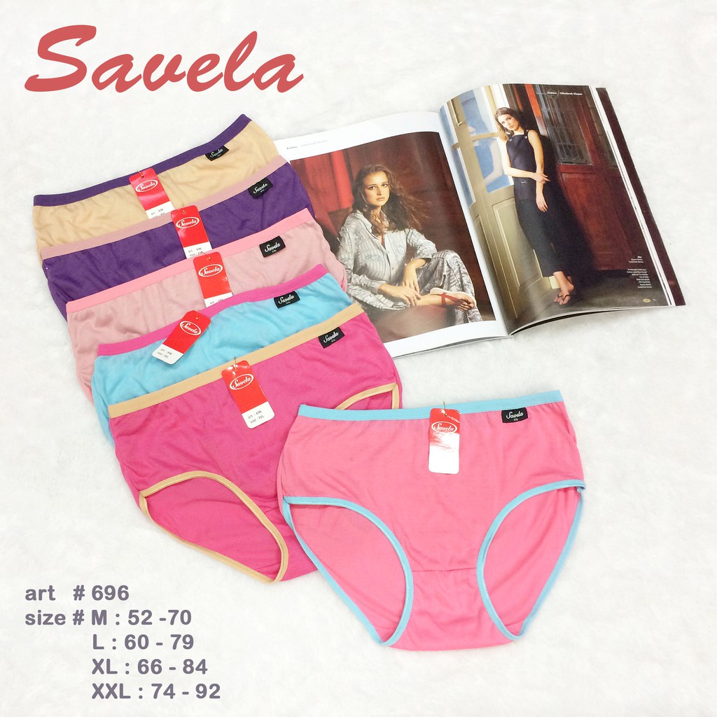 SAVELA | Celana Dalam Wanita RAINBOW / CD Extra Lembut Simpel dan Cantik / art SVL 696K