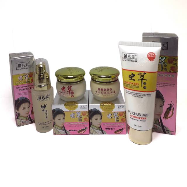 PAKET CREAM YU CHUN MEI CORDYCEPS ORIGINAL 4in1 BPOM