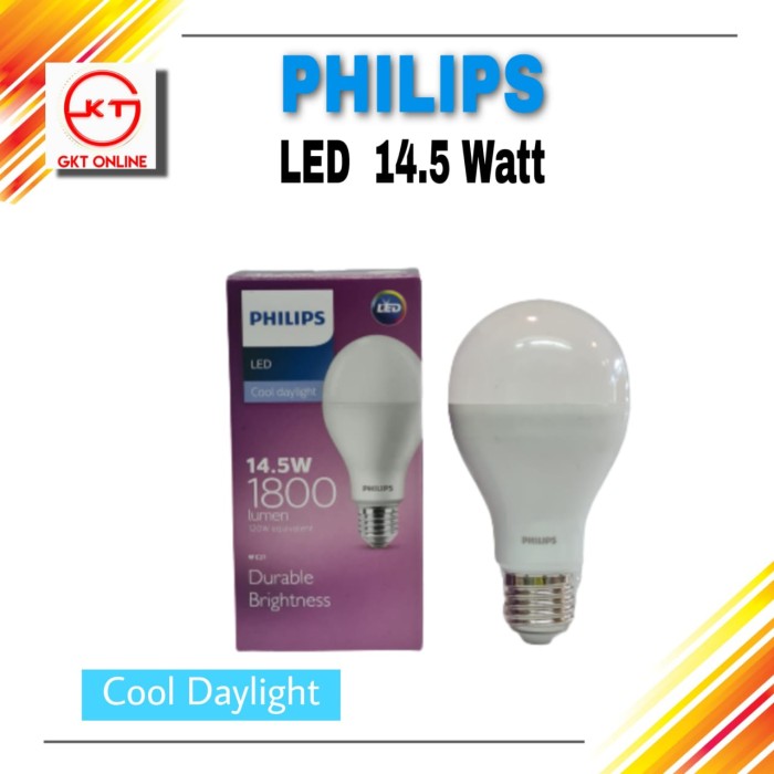 LAMPU PHILIPS LED BOHLAM 14,5 WATT LAMPU LED BULB PHILIPS COOLDAYLIGHT