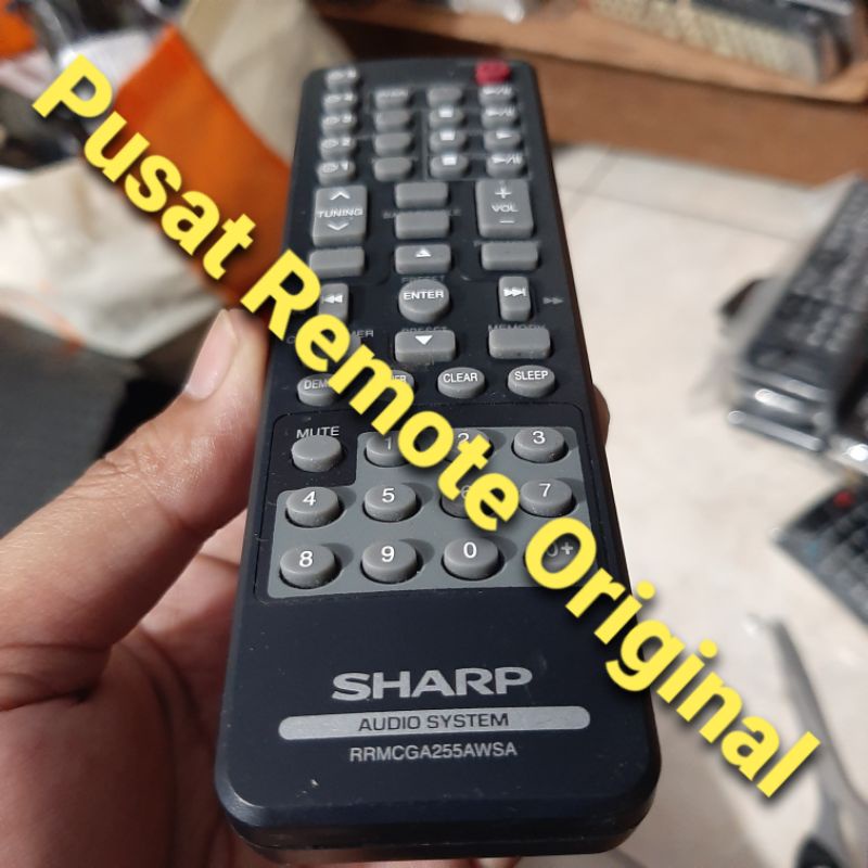 REMOTE REMOT DVD HOME AUDIO SHARP RRMCGA255AWSA ORIGINAL ASLI