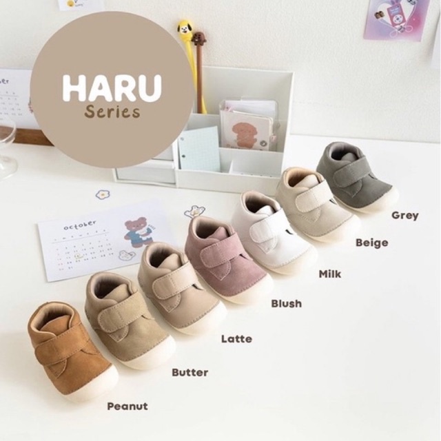 KIYO Haru Prewalker Shoes - Sepatu Anak Bayi Balita Lucu Boots Keds Sneaker Cowo Cewe Baby Boy Girl