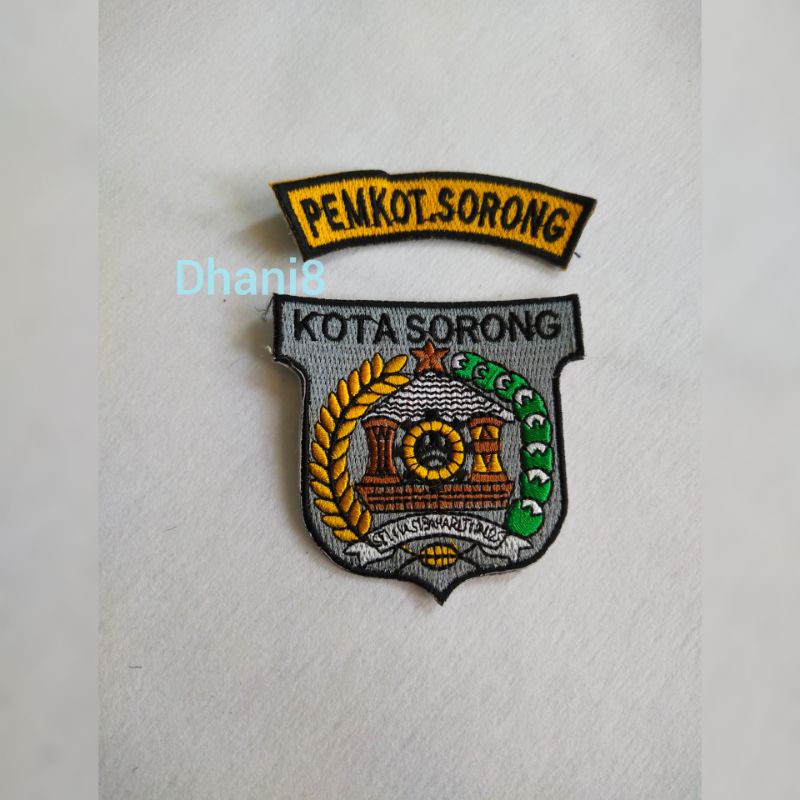 LOGO KOTA SORONG BORDIR
