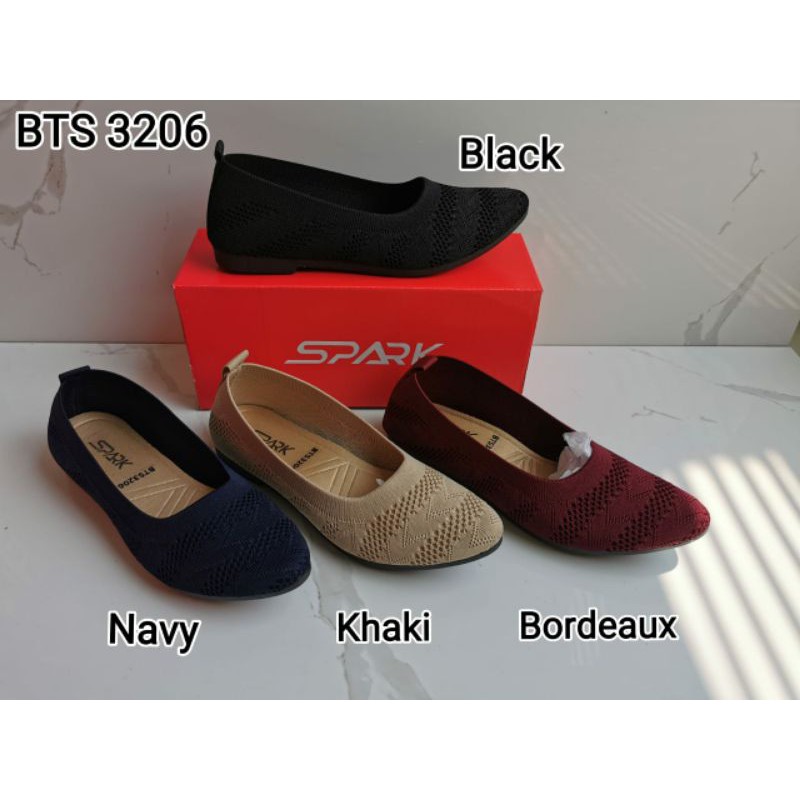 sepatu wanita-sepatu spark-bts 3206-sepatu flat-sepatu impor-sepatu rajut.