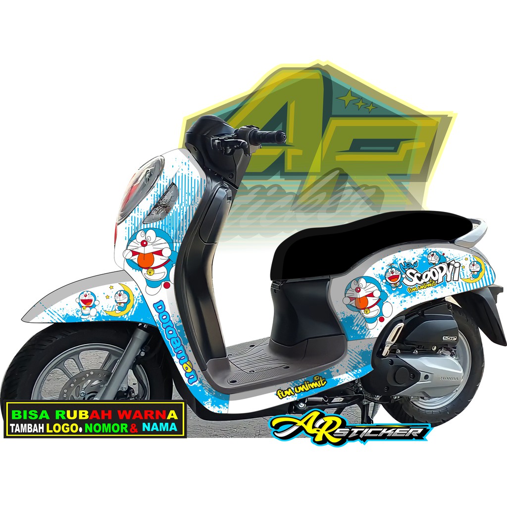 Decal scoopy 2021 / STIKER SCOOPY 2021 /  Decal Scoopy full body Full Blok Decal Scopy Dekal New Fi 