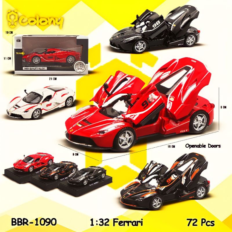 PROMO Ferrari Diecast Mainan Anak BBR1090