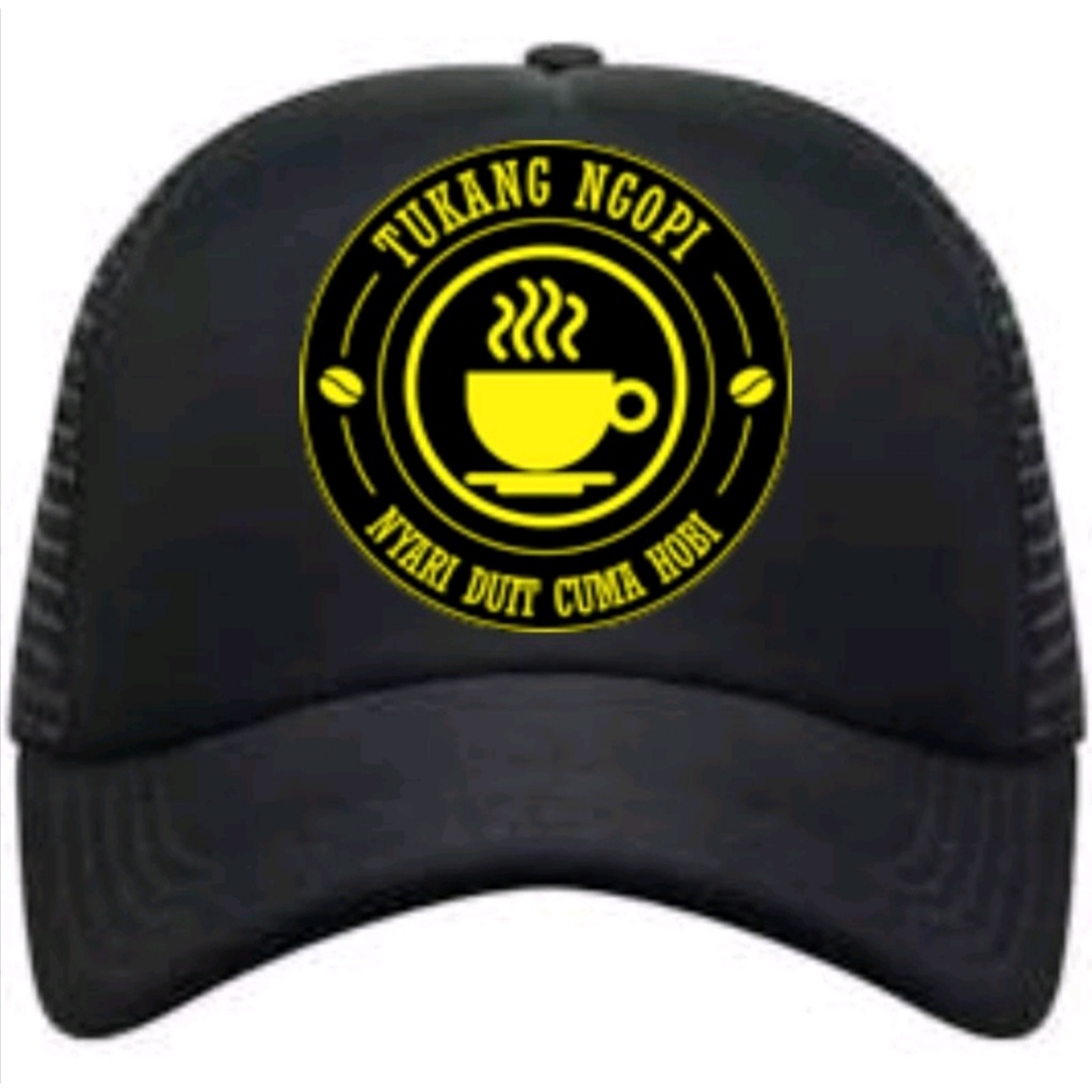 Topi Trucker Jaring TUKANG NGOPI II HOBI NGOPI