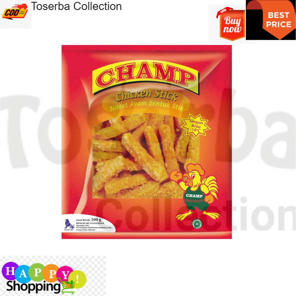 

Toserba Collection Murah Champ Paket Chicken Stick Makanan Instan 500 G (4 Pcs) Bandung - Cimahi