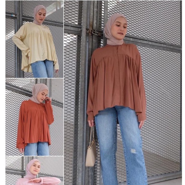 RD FASHION CRINCLE BLOUSE // BLOUSE WANITA MURAH BAHAN TWISCONE