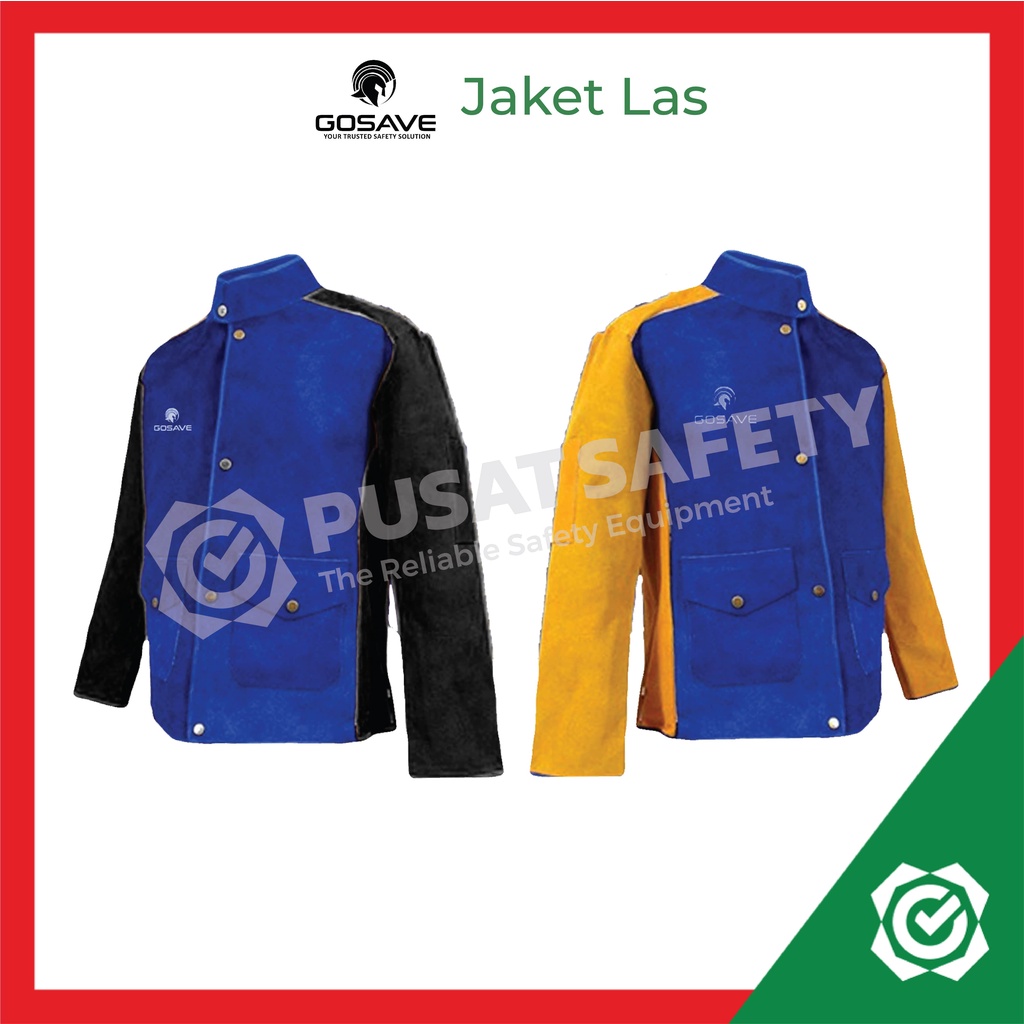 Jaket Las Kulit Leather Welding Jacket Safety Gosave