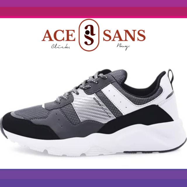 Ardiles Men Ignazio Sepatu Sneakers - Abu Putih | Sepatu | Sneakers | Ardiles | Original