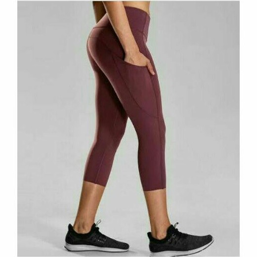 Anko Side Pocket High Waist Capri Legging Senam,Yoga