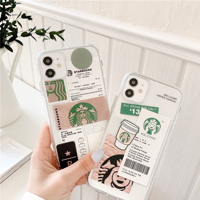 Case Starbucks Casing Hp Iphone 7 7+ 8 xr x 11 12 pro max BACA DESKRIPSI