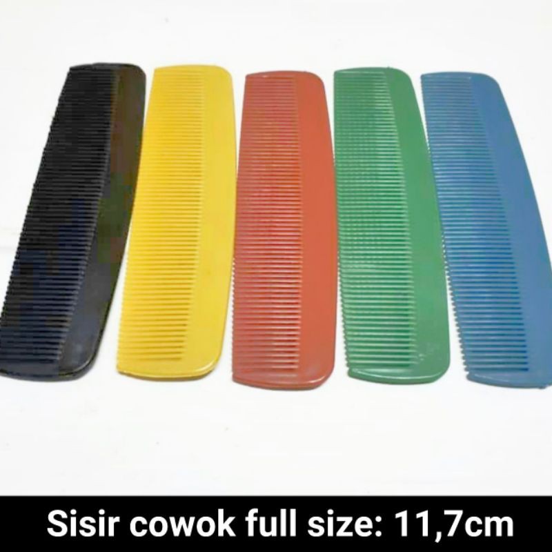 sisir cowok full kecil tebal high quality warna