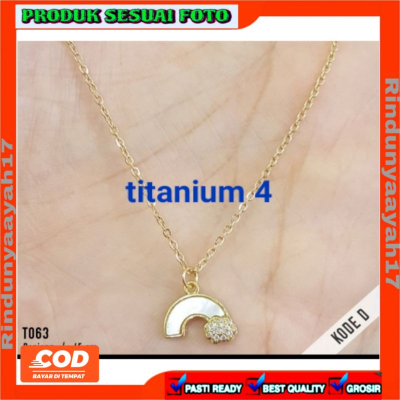 Kalung Titanium Wanita Anti Karat Perhiasan Premium