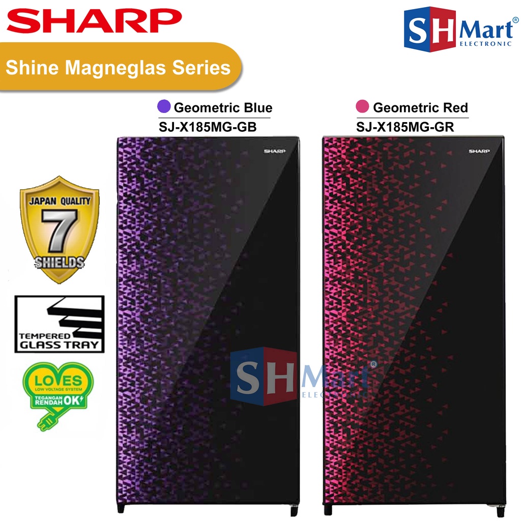KULKAS SHARP 1 PINTU SJ-X165MG / SJ-X185MG / SJ-X195MG GARANSI RESMI (MEDAN)