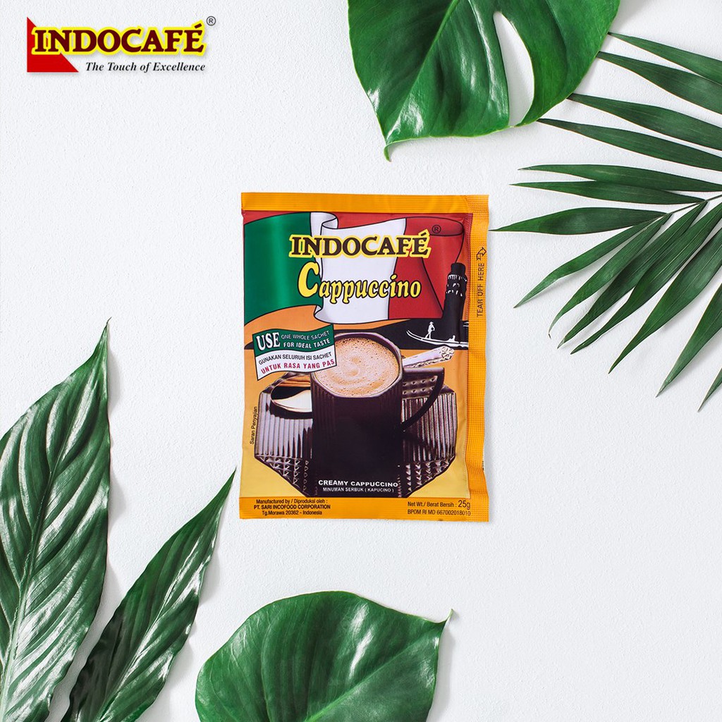 

Indocafe CAPPUCCINO 25GR isi 10 SACHET