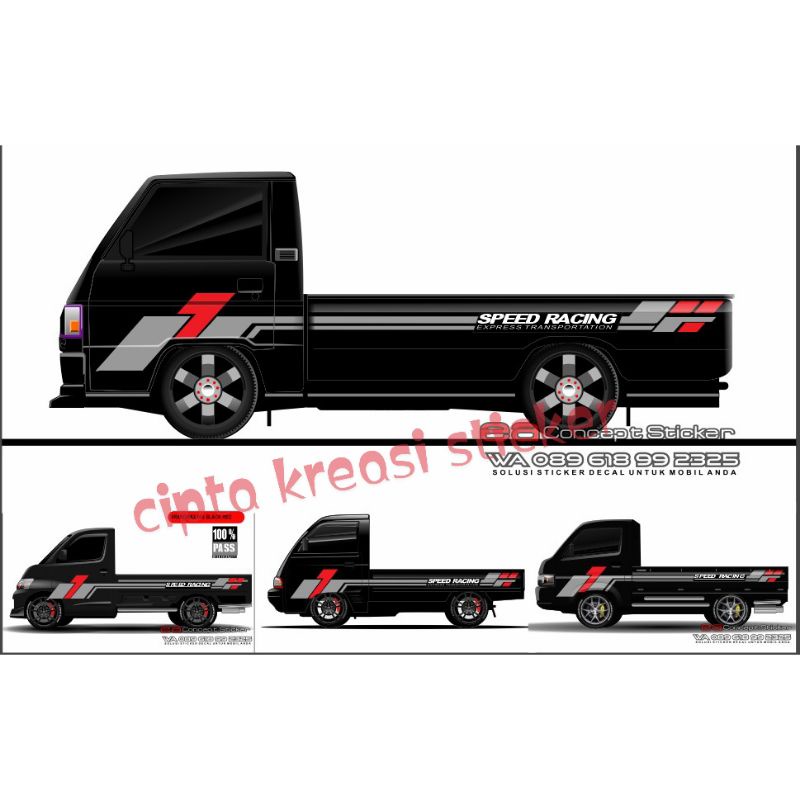 PROMO STICKER CUTTING VARIASI STIKER MOBIL PICK UP L 300 GRAND MAX CARRY APV TRAGA
