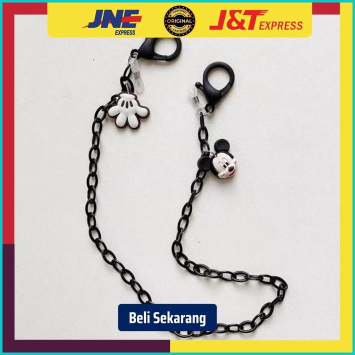 Strap Mask/Tali Rantai Masker/Kacamata Hiasan Mickey Minnie Mouse - Mickey 1