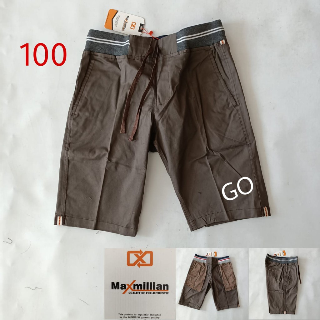 gof MAXMILLIAN CELANA CHINOS Pendek Celana Kolor Pinggang Karet