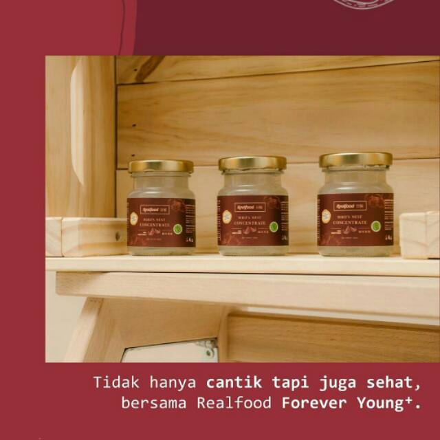 

Realfood forever young+ minuman sarang burung wallet / bird nest / collagen drink / nutrisi kulit