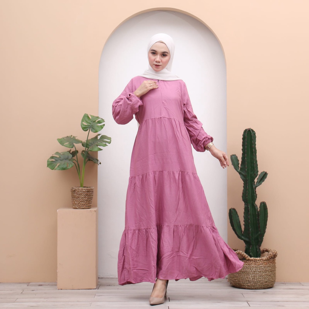 Twil Ori | Gamis Twil Polos | Gamis Susun | Gamis Busui | Gamis canda Polos