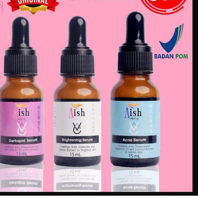 ✮ BAYAR AISH | SERUM AISH | AISH SERUM ACNE/ DARK SPOT/ BRIGHTENING ASLI KOREA 100% Ori ☎
