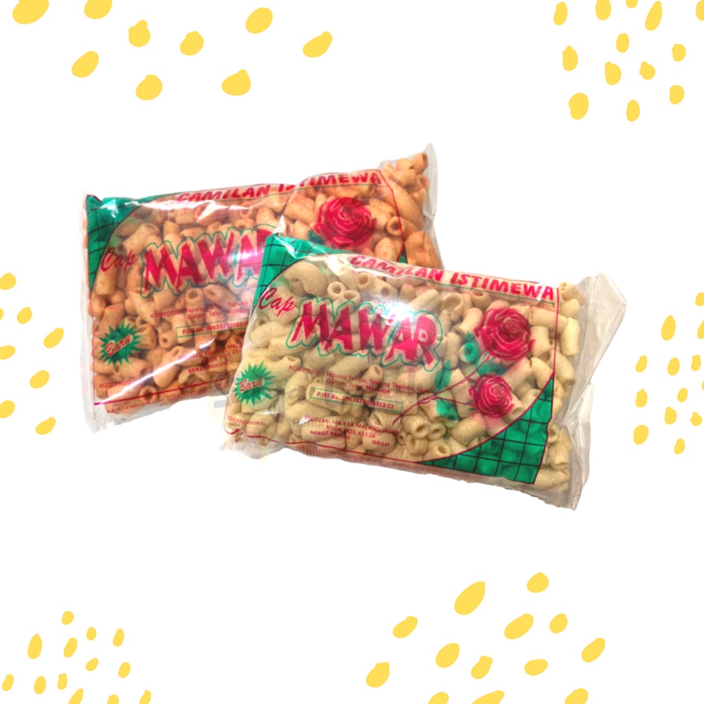 Makaroni Pipa Pedas - Asin Tabung Cap Mawar 100 gram