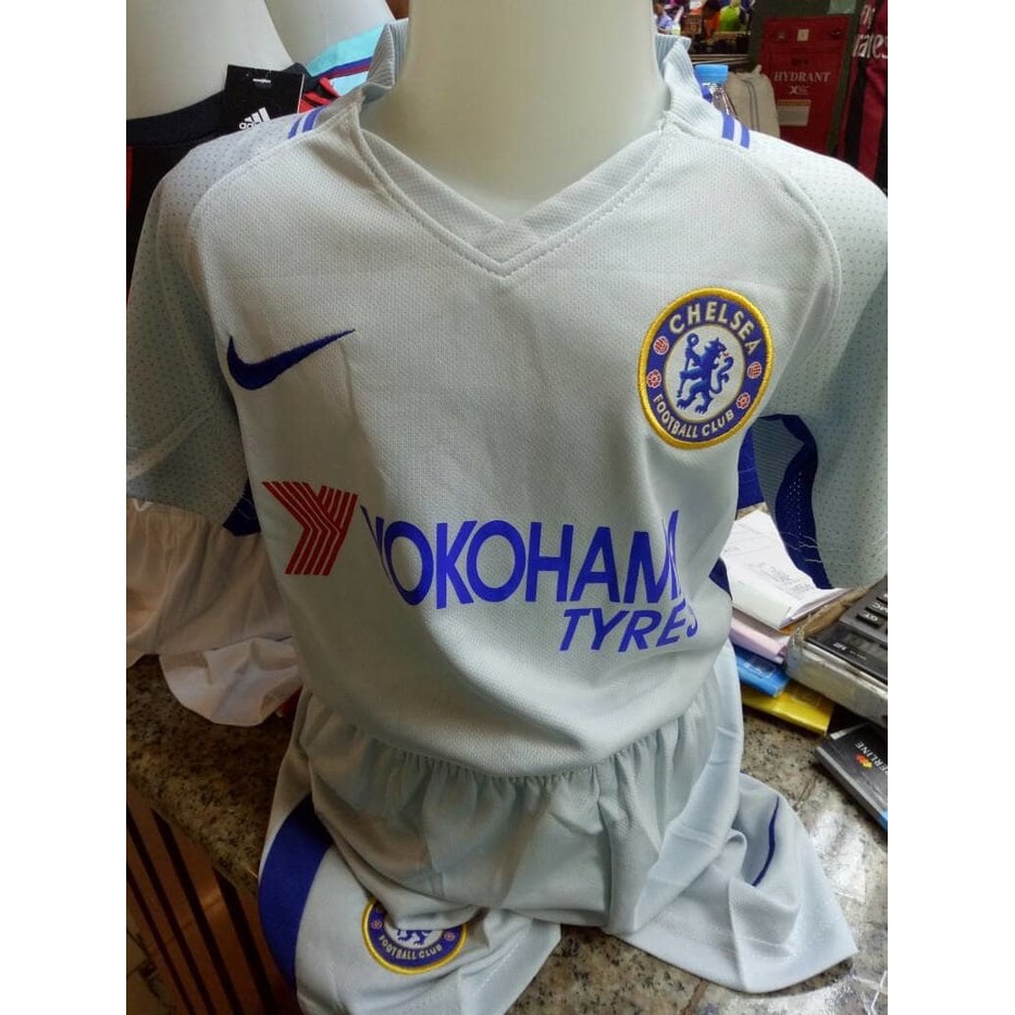 EXCLUSIVE Jersey Baju Bola Chelsea Away Kids Anak Kecil 17 18 Grade Ori Futsal TERBARU