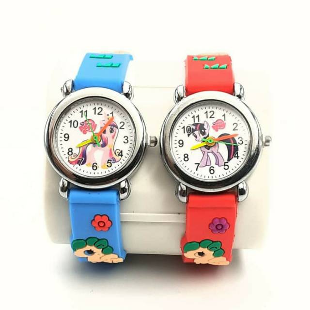 JAM TANGAN ANAK ANAK MOTIF LUCU KUDA PONY ,BAHAN KARET